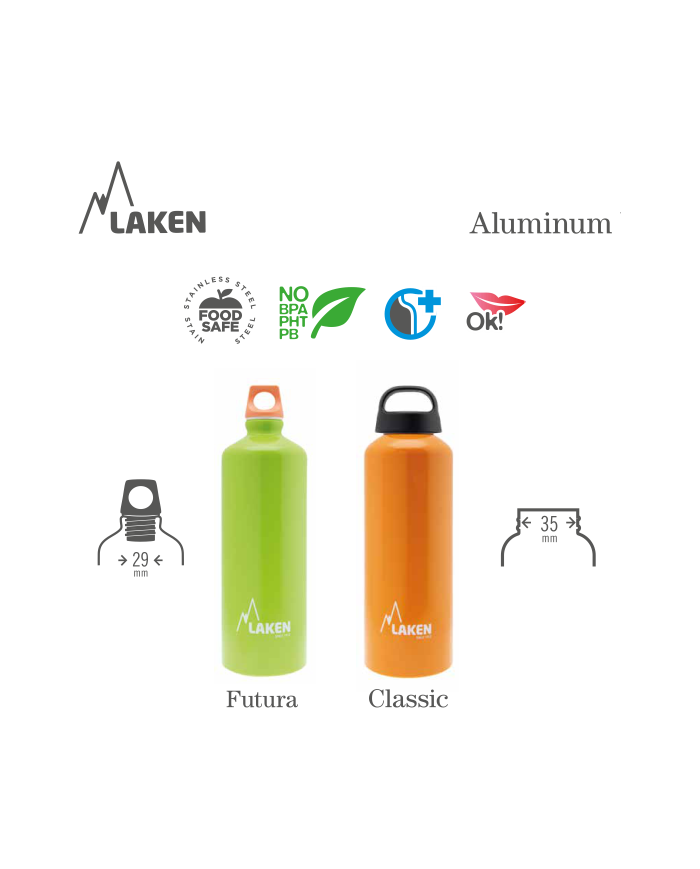 Alu. Bottle 0,6 L. Futura Cap - Robot