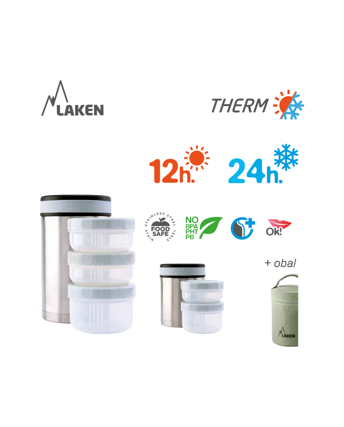 St. steel thermo food container 0,5 L. Drinklife M