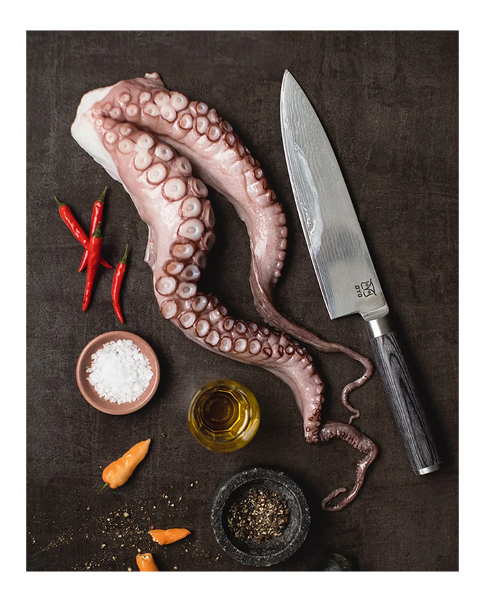 OYO OPAL DAMASCUS CHEF'S KNIFE 