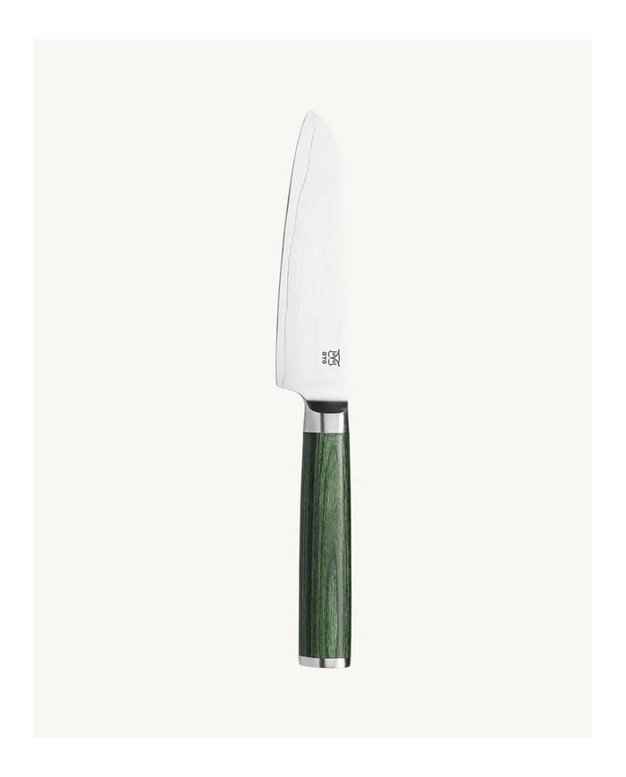 OYO SMARAGD DAMASCUS SANTOKU VEGETABLE KNIFE 