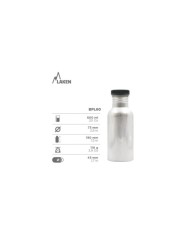 Alu. bottle 0,6 L. Plain cap - Skate