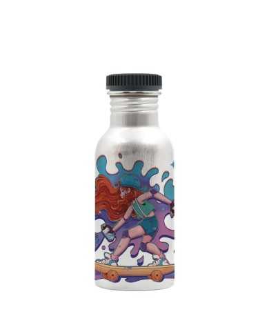 Alu. bottle 0,6 L. Plain cap - Skate