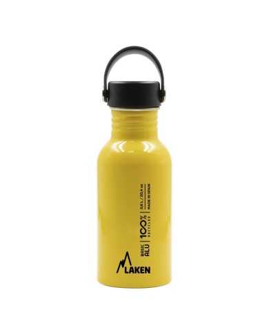 Alu. bottle Basic Alu 0,60 L. Oasis cap - Yellow