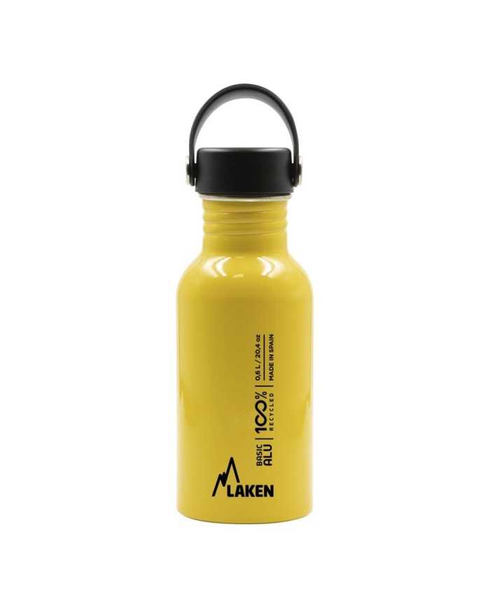 Alu. bottle Basic Alu 0,60 L. Oasis cap - Yellow