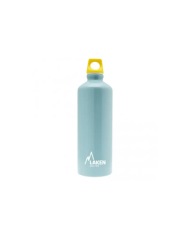 Alu. bottle Futura 0,75 L.- Yellow cap -Light blue bottle