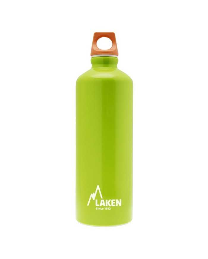 Alu. bottle Futura 0,75 L. - pink cap - Green bottle