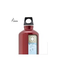 Alu. bottle Futura 0,75 L. - pink cap - Green bottle