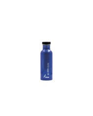 Alu. bottle Basic Alu 0,75 L. Plain cap - Blue