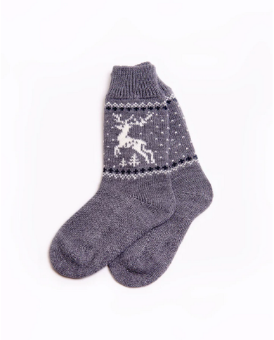 Reindeer wool socks