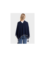 Vilo multi-wear jacquard knit poncho