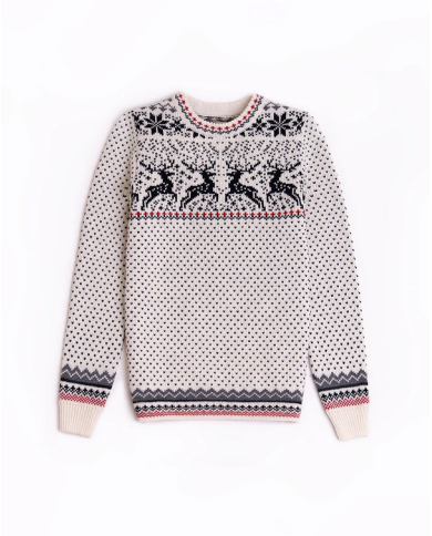 Reindeer women´s round neck sweater
