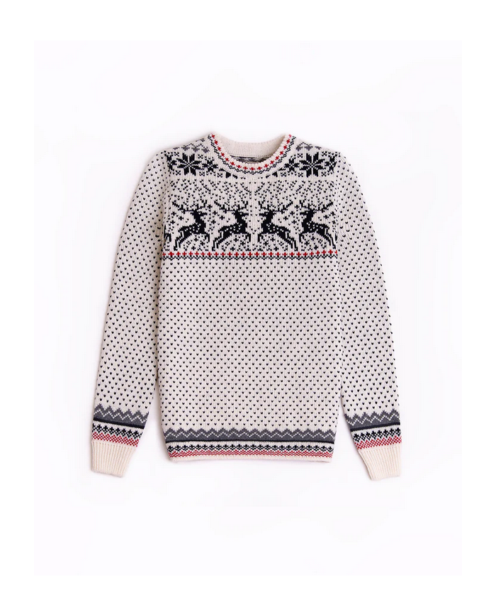Reindeer women´s round neck sweater