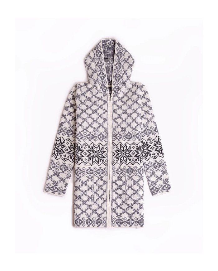 Varbla woolen zipper hooded coat