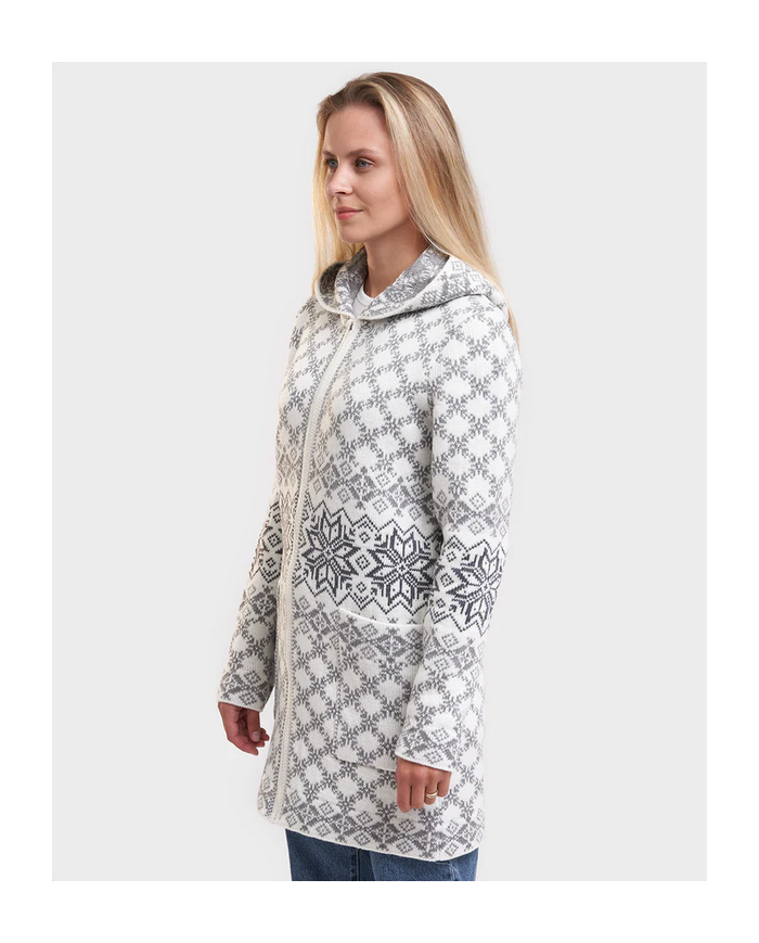 Varbla woolen zipper hooded coat
