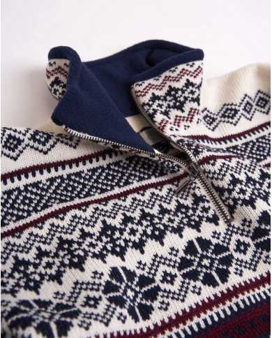 Ruhnu men´s zipper neck sweater