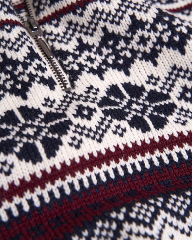 Ruhnu men´s zipper neck sweater