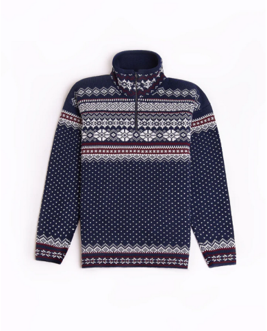 Ruhnu men´s zipper neck sweater