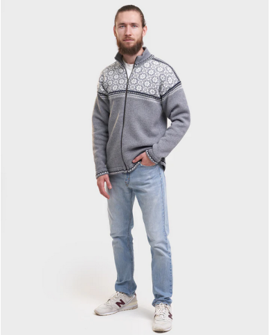 Kihnu zipper cardigan