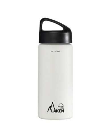 St. steel thermo bottle 18/8 - 0,5L - White