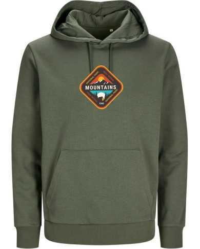 Pánska mikina s kapucňou - Kosoštvorec