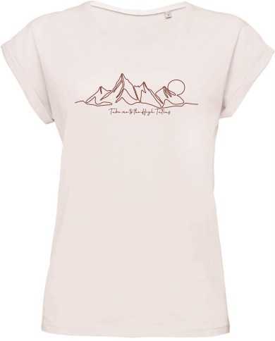 Dámske bavlnené tričko - Línia hôr