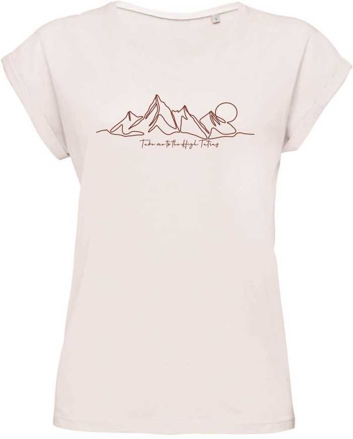 Dámske bavlnené tričko - Línia hôr
