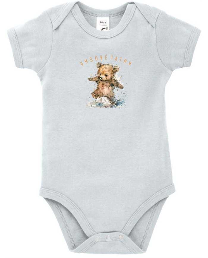 Detské bavlnené body - Macko