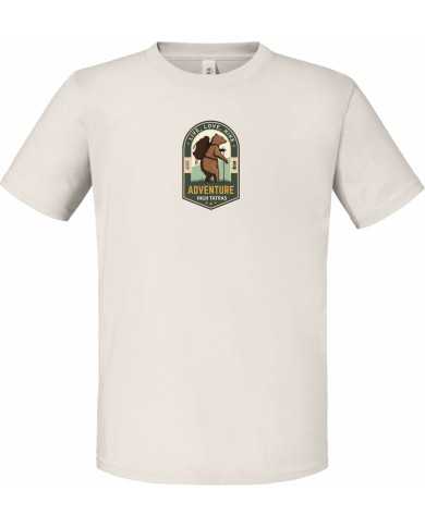 Detské bavlnené tričko - Turista medveď