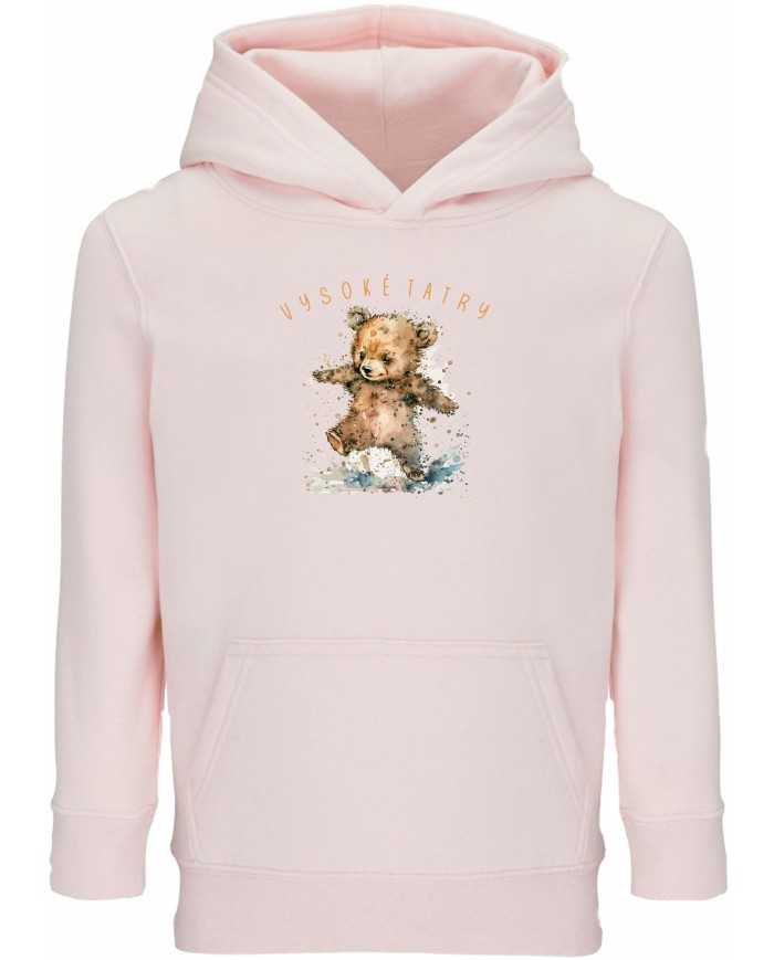 Dievčenská mikina s kapucňou - Medvedík