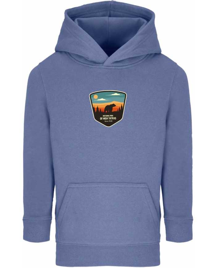 Chlapčenská mikina s kapucňou - Národný park medveď
