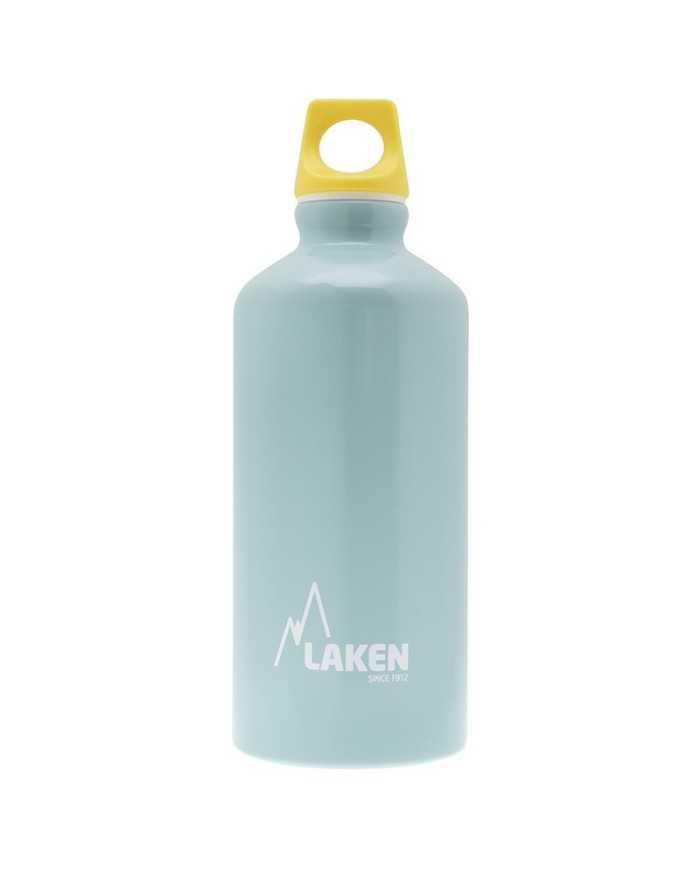 Alu. Bottle Futura 0,6 L.-Yellow Cap -Light blue B
