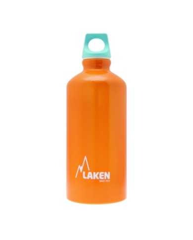 Alu. Bottle Futura 0,6 L.-Blue Cap -Orange Bot.