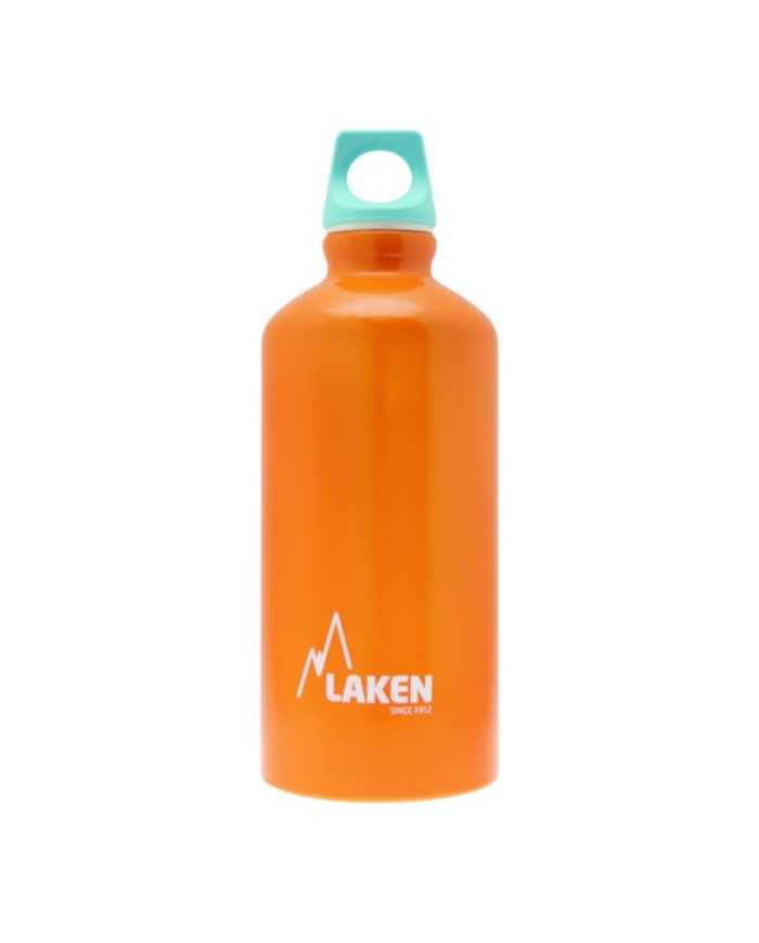 Alu. Bottle Futura 0,6 L.-Blue Cap -Orange Bot.