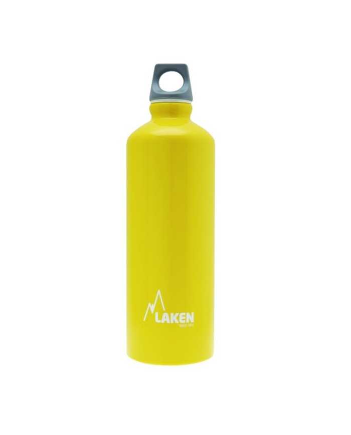 Alu. Bottle Futura 0,75 L.-Grey Cap -Yellow Bot.