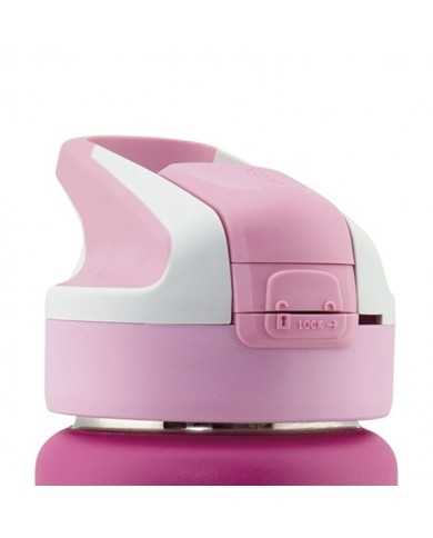 Drinking cap "Summit" Pink for wide neck st. steel