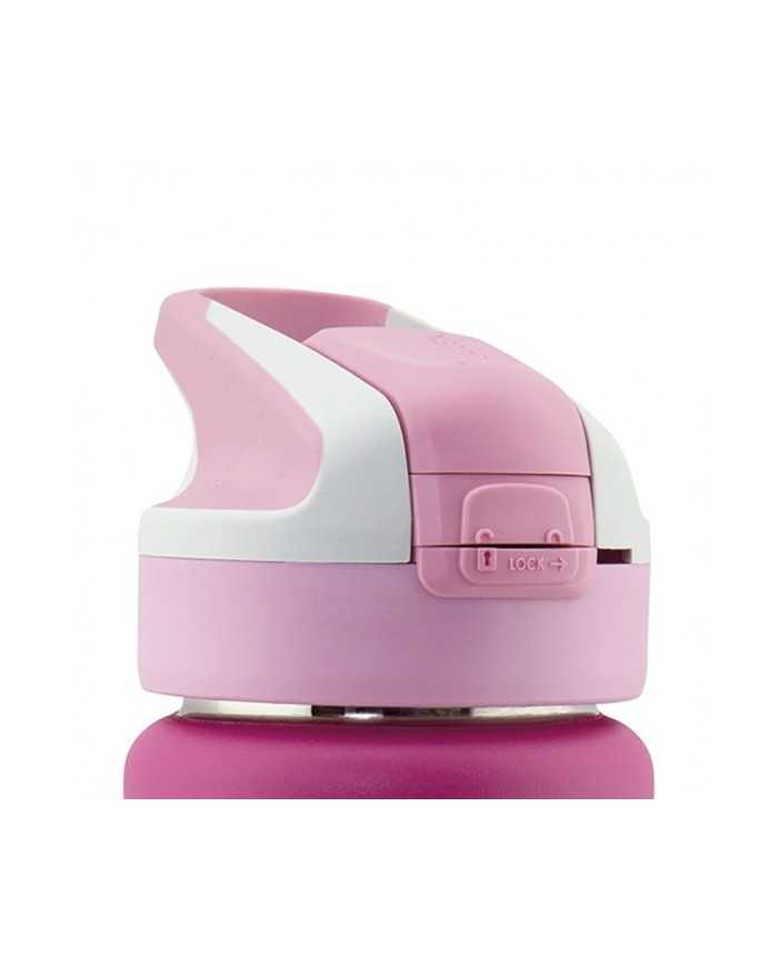 Drinking cap "Summit" Pink for wide neck st. steel