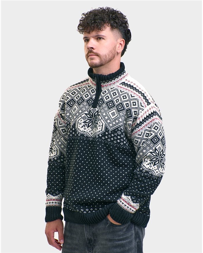 VOSS MEN´S ZIP-NECK SWEATER