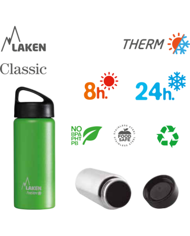 LAKEN CLASSIC THERMO nerezová termo fľaša 500ml žltá