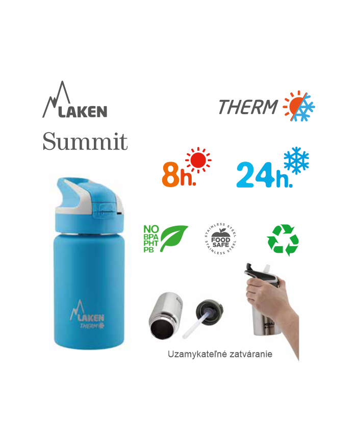 LAKEN SUMMIT THERMO BOTTLE 500ML YELLOW