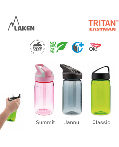 LAKEN TRITAN SUMMIT PLASTOVÁ FĽAŠA 450ML RUŽOVÁ BPA FREE