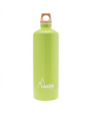 Alu. Bottle Futura 1 L.-Pink Cap -Green Bot.