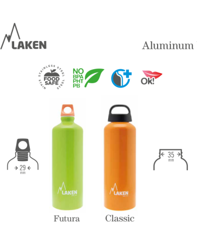 LAKEN CLASSIC | ALUMINIOWA BUTELKA | 600ML 